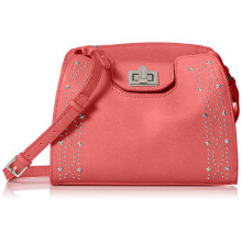 Calvin Klein Damen Calvin Klein Clementine Mercury Leather & Celestial Stud Embellished Crossbody Rosenquarz Einheitsgr e