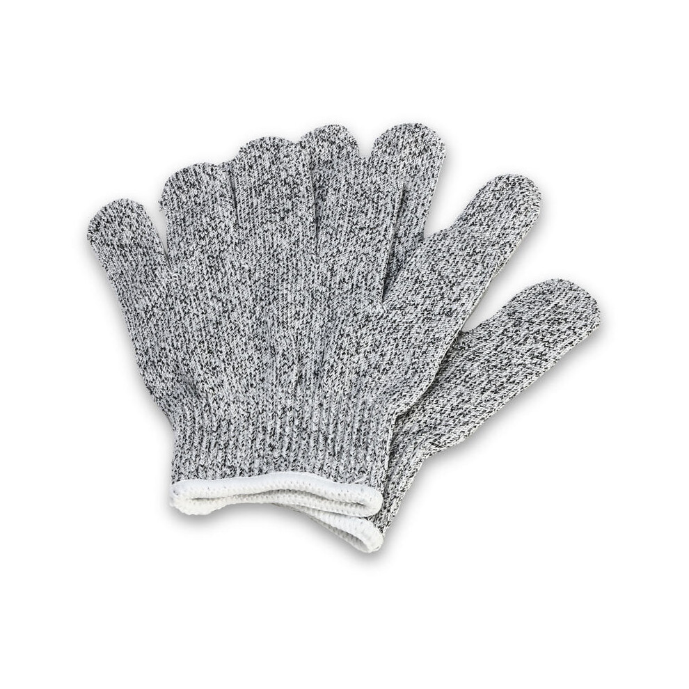 (L) 1 Pair HPPE High Performance Level 5 Protection Food Grade Cut Resistant Gloves