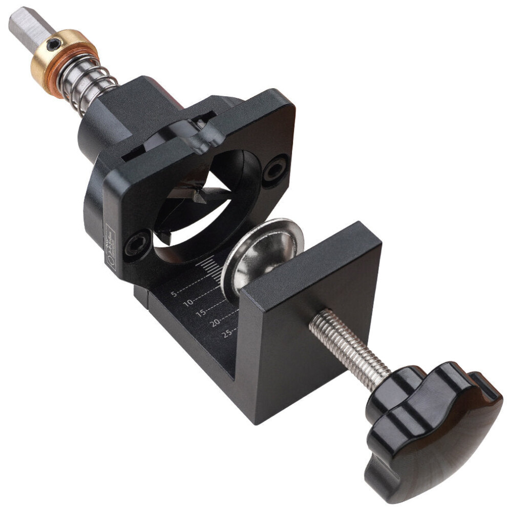 35mm Hinge Jig Drill Guide Locator Kit with Clamp - Aluminum Alloy Hole Punch for Cabinet Door Installation