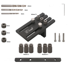 (#A) Precision Hole Driller Tool - Durable Aluminum & Stainless Steel, Micro-Adjustment, 2-in-1 for Woodworking Projects