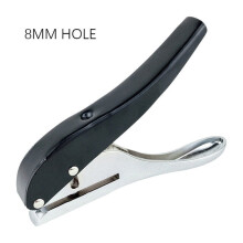 (8MM) Silver Metal Handheld Hole Puncher - 3mm/8mm Hole Size, Ideal for Paper, Not for PVC Over 2.0MM Thickness