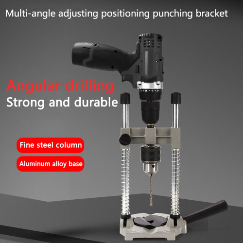 Multi-Angle Drilling Tool with Electric Drill Stand - Compact, Versatile, Durable for Woodworking Projects 2
