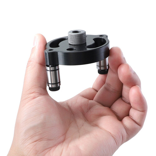 (Black A) Single Hole Positioning Puncher for Woodworking with Drill Bit Sets, 3-10mm, Red/Black, Precise & Versatile Tool 1