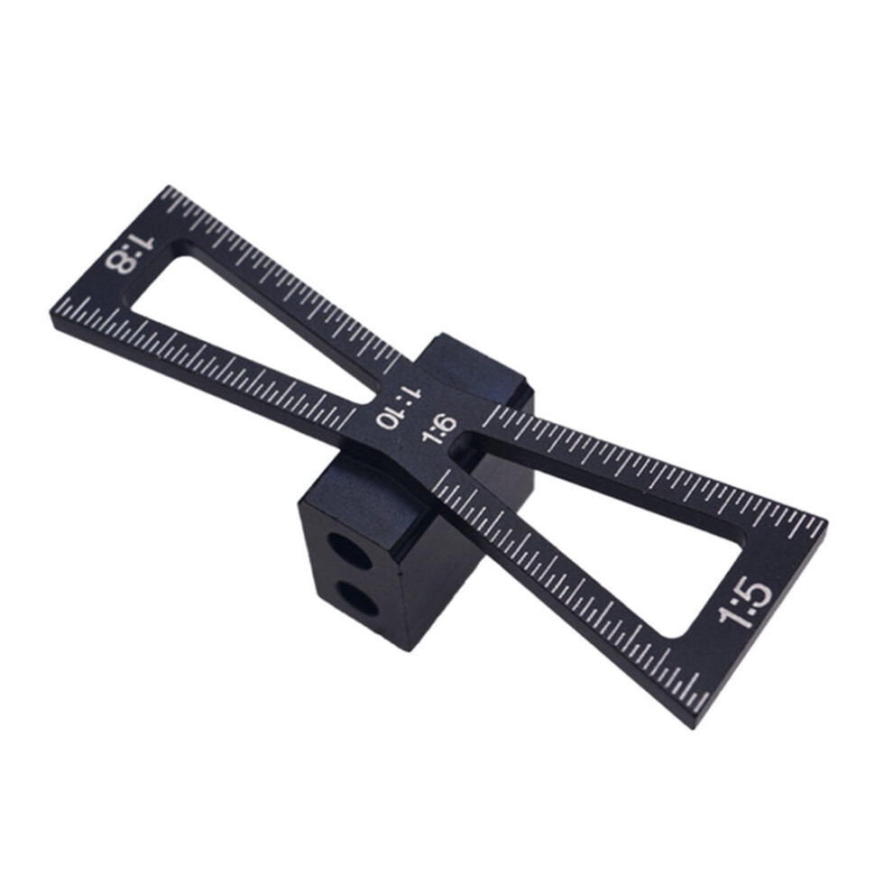 Aluminum Alloy Woodworking Marker Template Ruler Gauge For Accurate Dovetail Layout, 1:5-1:10 Proportions 8727971920701