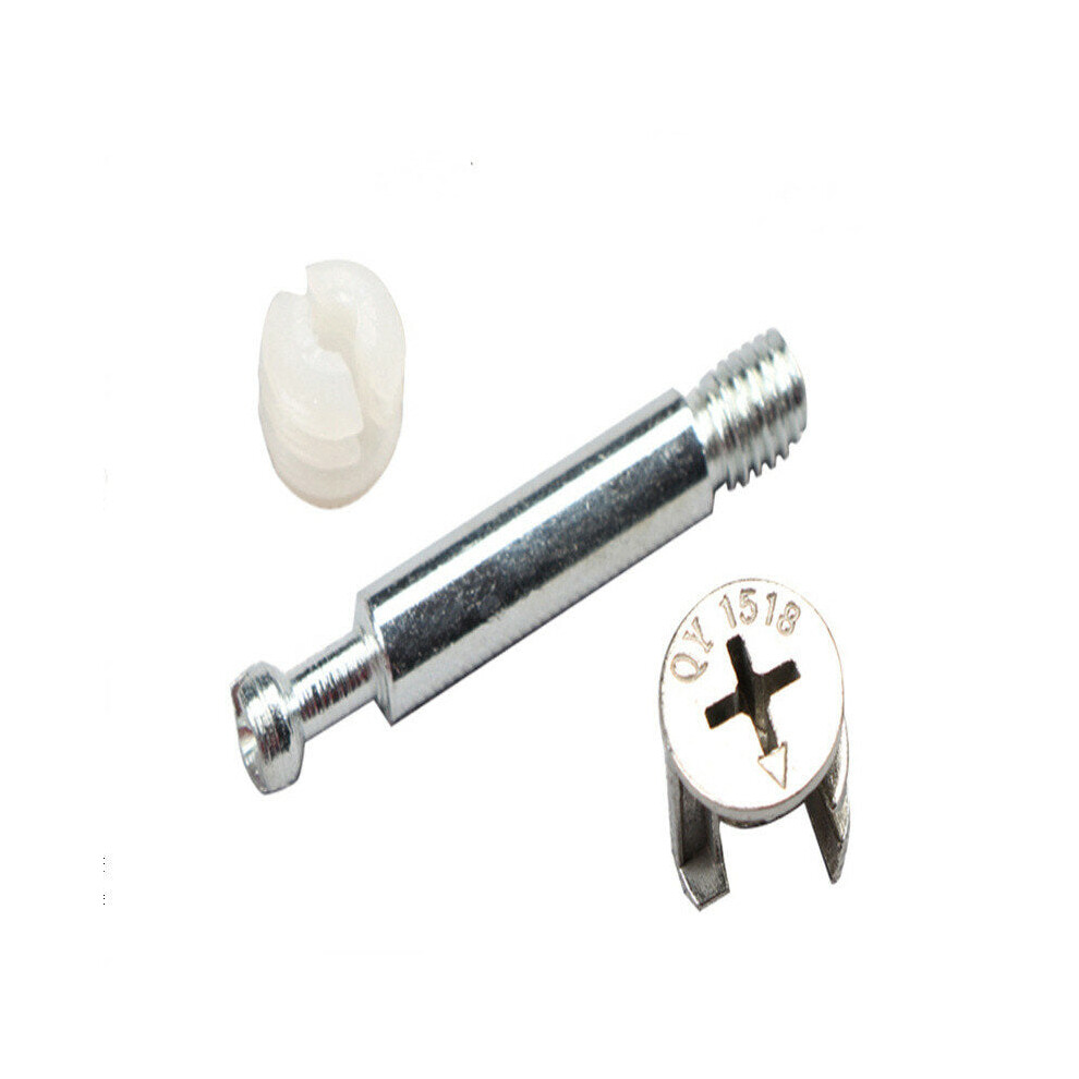 (H05b) 20Pcs 3-In-1 Eccentric Wheel Screw Nut Kit For Furniture Wardrobe Connection, Fits 15-21Mm Board Thickness 8727971922583