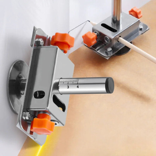 Multi-Functional Woodworking Marking Tool with Adjustable Wall Distance, Precision Marking, and Durable Stainless Steel Construction 2