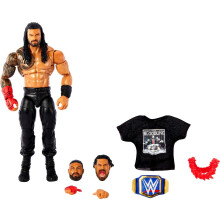 Figura de acci   n de Roman Reigns de Mattel Ultimate Edition de 6 pulgadas, coleccionable con cabeza intercambiable, manos intercambiables y campe