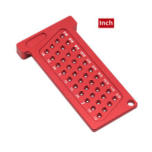 (Imperial) Precision Woodworking Scribe T-Ruler - Dual Metric & Inch Measurements, Durable Aluminum, Compact Design for DIY Projects