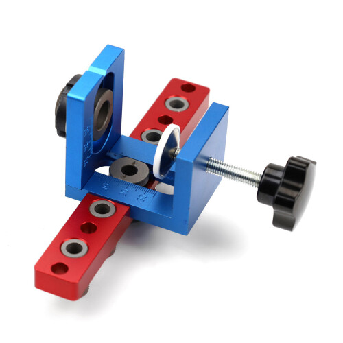3-in-1 Hole Puncher for Woodworking, Adjustable Clamping, Fast Positioning, Precise Scaling, Versatile DIY Tool 1