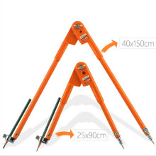 (A) Professional Woodworking Compass Tool for Circles & Outlines, Adjustable Nib, Durable, Ideal for Students & Carpenters