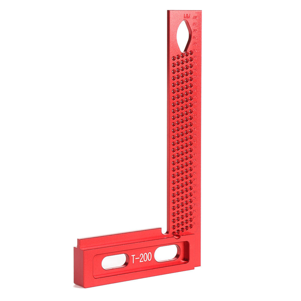 (200mm) L Type 160/200mm Aluminum Alloy Woodworking Square & Measuring Ruler for Carpenters
