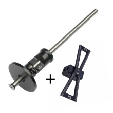 (Dovetail Marking Gauge+Euro Marking Gauge) Jig Wheel Marking Gauge Tool Set for Woodworking - Precision Measuring & Marking, Durable Aluminum & Stainless Steel