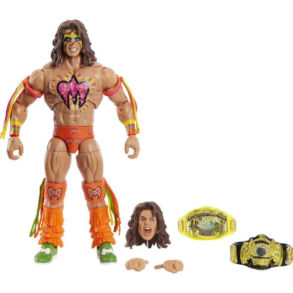 Mattel Wwe Action Figure | Personaggio Da Collezione Wwe Ultimate Warrior Ultimate Edition Fan Takeover Con Accessori | Regali Per Bambini E Collezionisti [Esclusiva Amazon]-image