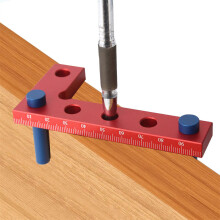 (Imperial) Small Square Center Finder Tool - Durable Aluminum Alloy, 90-Degree Marking, Compact, Metric/Imperial, 50x100mm