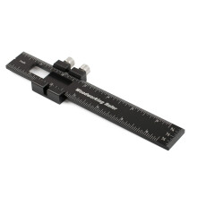(12 inch) Aluminum Alloy Ruler 33x33x1cm - 6/8/12in, High Accuracy Measurement Markings, Quick & Easy to Use
