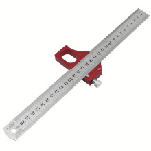 Combination Square Angle Ruler - Accurate 45/90 Measurements, Ergonomic Design, Durable Metal, Compact for Woodworking