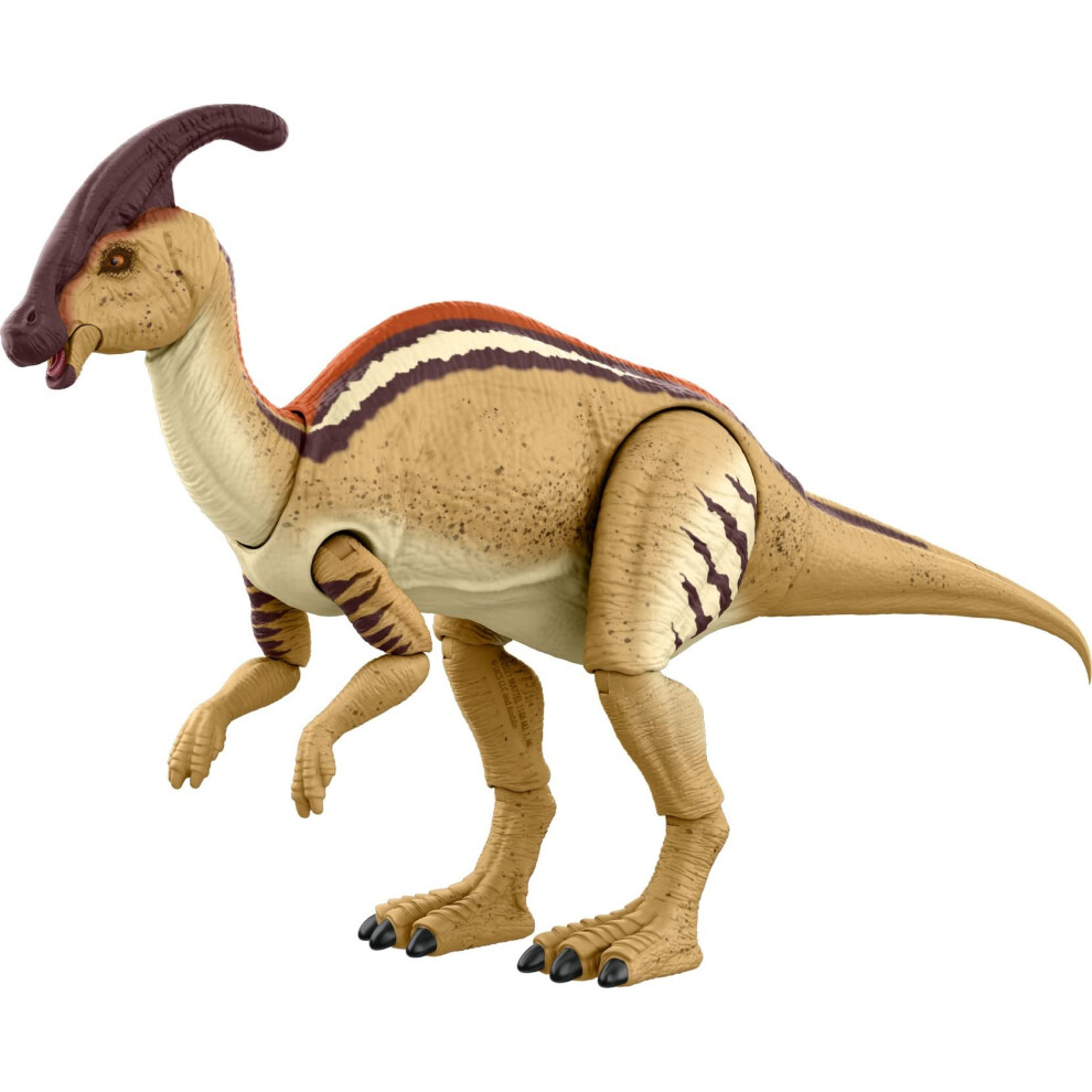 Jurassic World The Lost World Hammond Collection Parasaurolophus Dinosaur Action Figure, 12In Long With 20 Movable Joints, Gift And Collectible-image