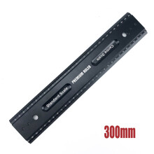 (300mm) Aluminum Alloy Ruler with Position Limitator, Easy to Read, Durable, 300mm/600mm/900mm, Ideal for Professionals