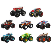 Hot Wheels Monster Trucks Live 8-Pack  Multipack of 1:64 Scale Toy Monster Trucks  Characters from The Live Show  Smashing & Crashing Trucks  Gift for
