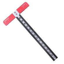 Aluminum Alloy T-Shaped Hollow Square Ruler - CNC Precision, Durable, 85mm x 170mm for Woodworking Projects