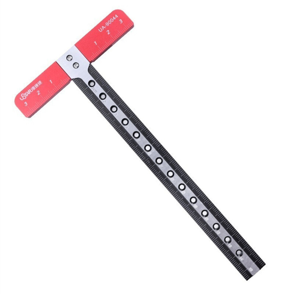 Aluminum Alloy T-Shaped Hollow Square Ruler - Cnc Precision, Durable, 85Mm X 170Mm For Woodworking Projects 8727971922460