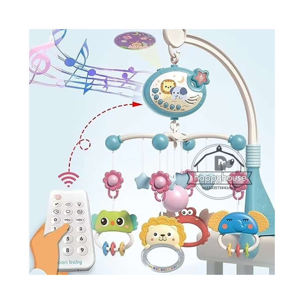 Musical Baby Crib Mobile with Lights Music Projection