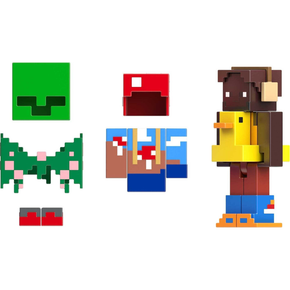 Mattel Minecraft Creator Series Expansion Pack Jouet De Construction Collectionner Figurine De 3,25 Pouces Avec Accessoires Cadeau Pour Les 6 A-image