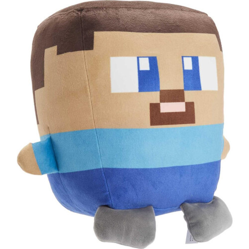Mattel Mattel Minecraft Cuutopia 10-in Steve Plush, Μαλακή Κούκλα, Βιντεοπαιχνίδι, Δώρο για 3+ 2