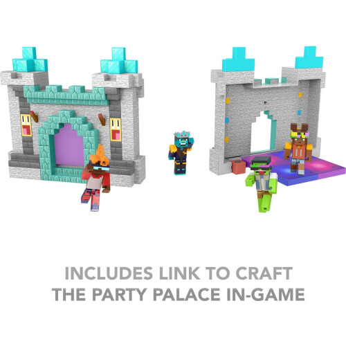 Mattel Mattel Minecraft Creator Series Playset Party Supremes Palace Toy With Lights Music & 3,25 polegadas Figura 2