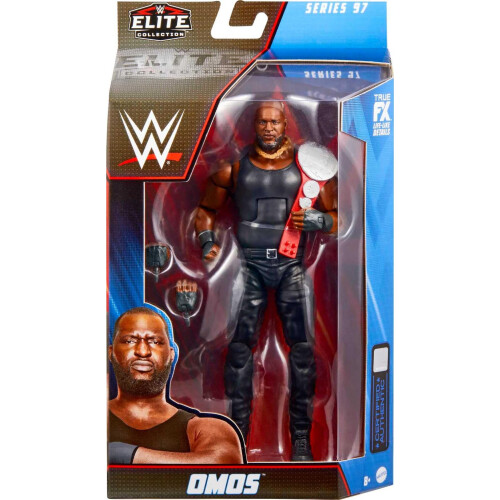 Mattel Mattel WWE Omos Elite Collection Action Figure Deluxe Articulao e detalhes realistas com acessrios icnicos de 6 polegadas 1
