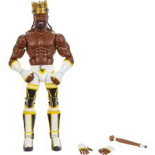 Figura de acci   n Mattel WWE King Woods Elite Collection, articulaci   n de lujo y detalles realistas con accesorios ic   nicos, 6 pulgadas