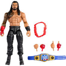 Mattel WWE Figura de Acción Roman Reigns Colección Elite con Accesorios, Articulación y Detalle Realista, 6 pulgadas