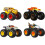 Hot Wheels Hot Wheels Monster Trucks, 1:64 Κλίμακα, Σετ 4 Τροχών, Γιγάντιοι Τροχοί, Φαβορί & Σχεδίαση 3