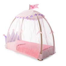 American Girl WellieWishers Boneca de 14,5 polegadas Cama de Dossel com Cortinas, Bandeira e Cobertor, Para Idades 4+