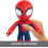 Mattel Boneco de pelúcia Marvel Talkers Spider-Man de 11,75 polegadas com 10 sons e frases 3
