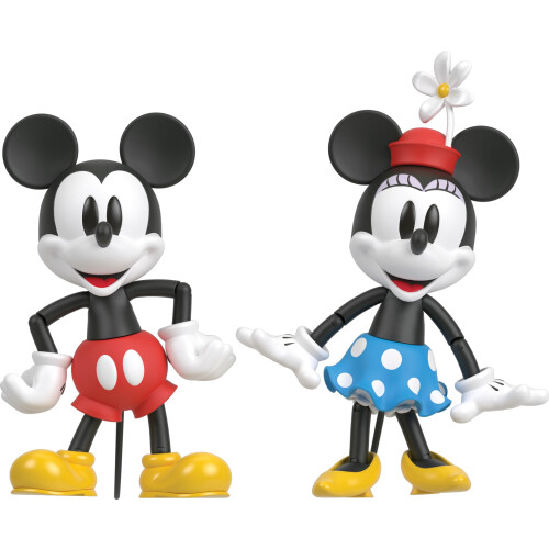 Mattel Disney 100 Συλλεκτικές Φιγούρες Μίκυ και Μίνι, Πόσιμες, Ανταλλάξιμα Κεφάλια & Χέρια 1