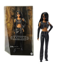 Boneca Colecionável Barbie Aaliyah 11.5" em Conjunto de Couro Sintético Preto
