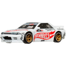 Hot Wheels Premium Car Culture - Auto giocattolo da collezione in scala 1:64, pressofusa Nissan Skyline GT-R (R32) Pandem Modern Classics con pne