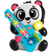 Fisher-Price Baby Learning Toy Link Squad Jam & Count Panda with Music & Lights for Ages 9+ Months Compatible Only with Link Squad Items