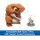 Mattel Jurassic World Bite Club Συλλεκτική Φιγούρα, Τυραννόσαυρος Ρεξ 4-ιντσών με Αξεσουάρ 2