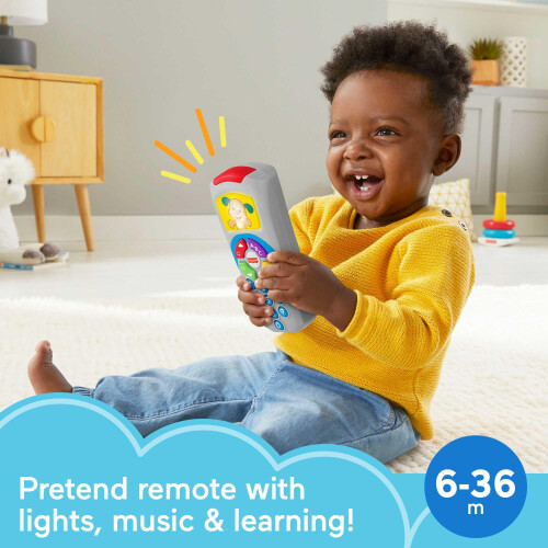 Fisher-Price Fisher-Price Μάθηση για Μωρά: Τηλεχειριστήριο Πάπι για Μωρά 6+ Μηνών με Μουσική & Φώτα 1
