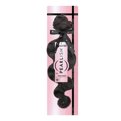 Pacote de cabelo humano Sensationnel Pearlish - euro body deep pearl 15a remy macio (20 Polegadas, NATURAL/BLA)