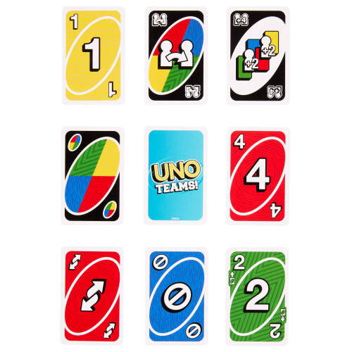 Mattel Uno Teams-Kartenspiel 2