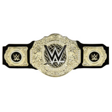 Mattel WWE Championship Title World Heavyweight Championship Role-Play & Costume Piece Leather-Like Belt 3+ Feet with One-Time Adjustment
