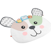 Fisher-Price Baby Tummy Time Toy Puppy Perfection Giant Play Mat with Sensory Development Activities for Newborns 0+ Months