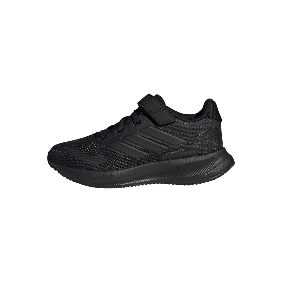 Adidas Boys Runfalcon 5 El Childrens Trainers - Triple Black - C13 (31.5) - Image 6