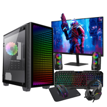 Fast Gaming PC Bundle Core i5 16GB Ram 1TB+128GB SSD GTX1050 4GB