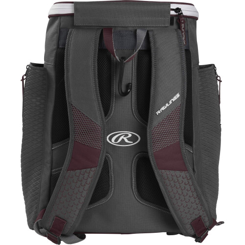 Rawlings | IMPULSE Backpack Equipment Bag | Baseball/Softball | Maroon 1