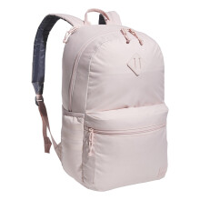 adidas Classic 3-Stripe Durable Backpack Student Athletic Sport Laptop Book Bag  Sandy Pink/Onix Grey/5.0  One Size