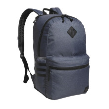 adidas Classic 3-Stripe Durable Backpack Student Athletic Sport Laptop Book Bag Twill Onix Grey/Black/5.0 One Size